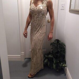 Gold JS Collection Evening Gown